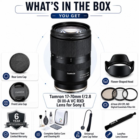 Tamron 17-70mm f/2.8 Di III-A VC RXD Sony E Lens w/PC Software